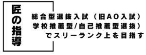 総合型選抜指導