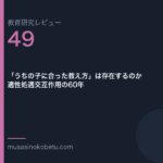 教育研究レビュー 49 うちの子に合った教え方は存在するのか適性処遇交互作用の60年 | 武蔵野個別指導塾 教育研究レビュー第49回「「うちの子に合った教え方」は存在するのか——適性処遇交互作用の60年」
武蔵野個別指導塾