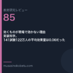 教育研究レビュー 85 効くものが現場で効かない理由実装科学141試験122万人の平均効果量は006だった | 武蔵野個別指導塾 教育研究レビュー第85回「効くものが現場で効かない理由——実装科学。141試験122万人の平均効果量は0.06だった」
武蔵野個別指導塾