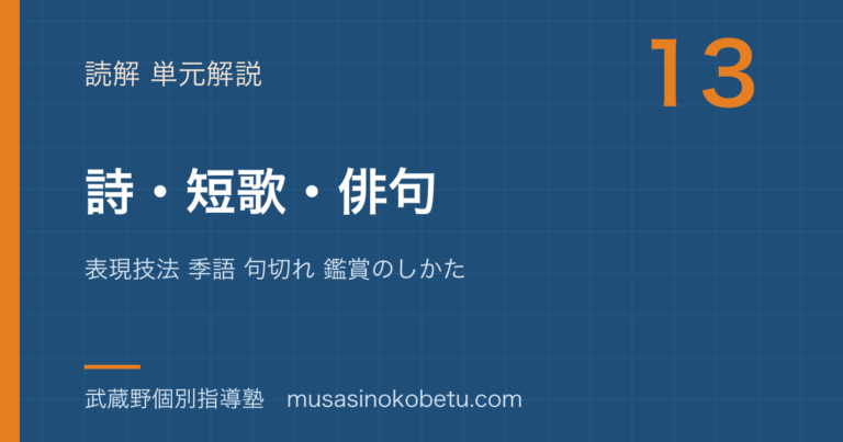 【中学受験国語】詩 短歌 俳句を図解で総まとめ—表現技法 季語 句切れ 鑑賞のしかたのアイキャッチ
