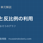 中学受験算数比例と反比例の利用を図解で総まとめ歯車 てこ 水そうのグラフのアイキャッチ | 武蔵野個別指導塾 【中学受験算数】比例と反比例の利用を図解で総まとめ—歯車 てこ 水そうのグラフのアイキャッチ 武蔵野個別指導塾