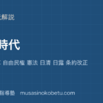 中学受験社会明治時代を図解で総まとめ維新の改革 自由民権 憲法 日清 日露 条約改正のアイキャッチ | 武蔵野個別指導塾 【中学受験社会】明治時代を図解で総まとめ—維新の改革 自由民権 憲法 日清 日露 条約改正のアイキャッチ 武蔵野個別指導塾