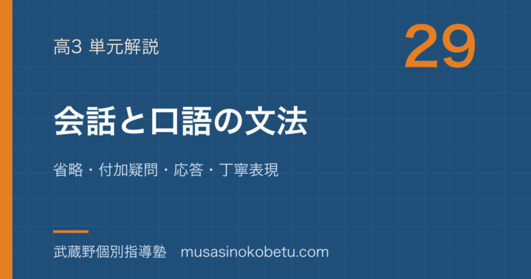 【高3英文法】会話と口語の文法を図解で総まとめ—省略・付加疑問・応答・丁寧表現のアイキャッチ