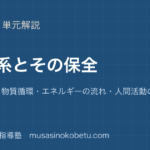 生物基礎生態系とその保全を図解で総まとめ食物連鎖物質循環エネルギーの流れ人間活動の影響のアイキャッチ | 武蔵野個別指導塾 【生物基礎】生態系とその保全を図解で総まとめ—食物連鎖・物質循環・エネルギーの流れ・人間活動の影響のアイキャッチ 武蔵野個別指導塾