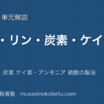 化学非金属元素②を図解で総まとめ窒素 リン炭素 ケイ素アンモニア 硝酸の製法のアイキャッチ | 武蔵野個別指導塾 【化学】非金属元素②を図解で総まとめ—窒素 リン・炭素 ケイ素・アンモニア 硝酸の製法のアイキャッチ 武蔵野個別指導塾
