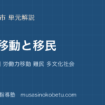 地理探究人口移動と移民を図解で総まとめ移動の要因 労働力移動 難民 多文化社会のアイキャッチ | 武蔵野個別指導塾 【地理探究】人口移動と移民を図解で総まとめ—移動の要因 労働力移動 難民 多文化社会のアイキャッチ 武蔵野個別指導塾