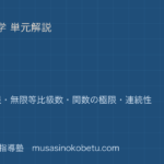 数学III極限を図解で総まとめ数列の極限無限等比級数関数の極限連続性のアイキャッチ | 武蔵野個別指導塾 【数学III】極限を図解で総まとめ—数列の極限・無限等比級数・関数の極限・連続性のアイキャッチ 武蔵野個別指導塾