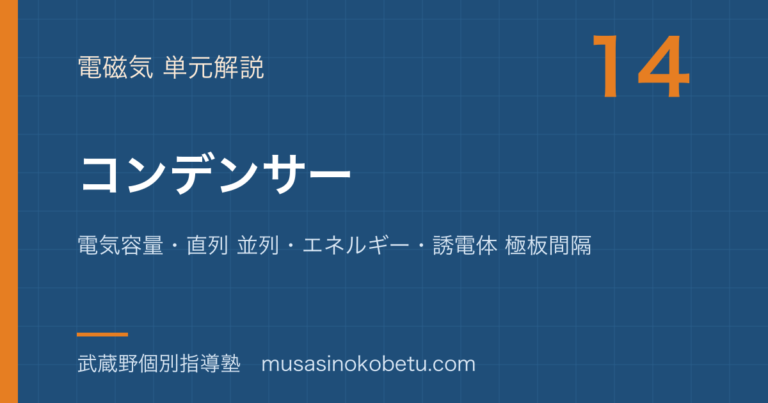 【物理】コンデンサーを図解で総まとめ—電気容量・直列 並列・エネルギー・誘電体 極板間隔のアイキャッチ