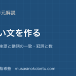 【高校英語 英作文】正しい文を作るを図解で総まとめ—語順 時制 主語と動詞の一致・冠詞と数のアイキャッチ 武蔵野個別指導塾