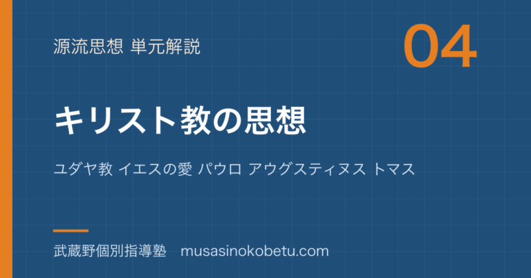 【倫理】キリスト教の思想を図解で総まとめ—ユダヤ教 イエスの愛 パウロ アウグスティヌス トマスのアイキャッチ