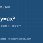 中3数学関数 y=ax² を図解で総まとめ放物線変化の割合変域までのアイキャッチ | 武蔵野個別指導塾 【中3数学】関数 y=ax² を図解で総まとめ—放物線・変化の割合・変域までのアイキャッチ 武蔵野個別指導塾