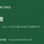 中1理科光と音を図解で総まとめ反射屈折凸レンズから音の大きさと高さまでのアイキャッチ | 武蔵野個別指導塾 【中1理科】光と音を図解で総まとめ—反射・屈折・凸レンズから音の大きさと高さまでのアイキャッチ 武蔵野個別指導塾