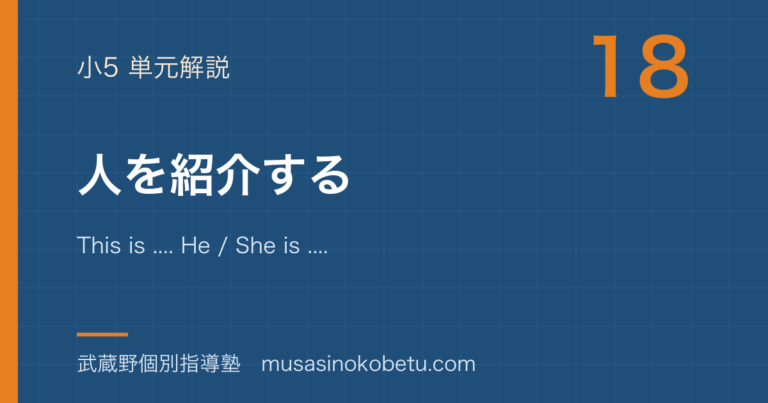 【小5英語】人を紹介するを図解で総まとめ—This is .... He / She is .... He / She can ....のアイキャッチ