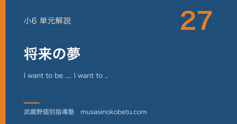 【小6英語】将来の夢を図解で総まとめ—I want to be .... I want to .... I'm good at ....のアイキャッチ