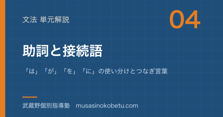 【小学国語 文法】助詞と接続語を図解で総まとめ—「は」「が」「を」「に」の使い分けとつなぎ言葉のアイキャッチ