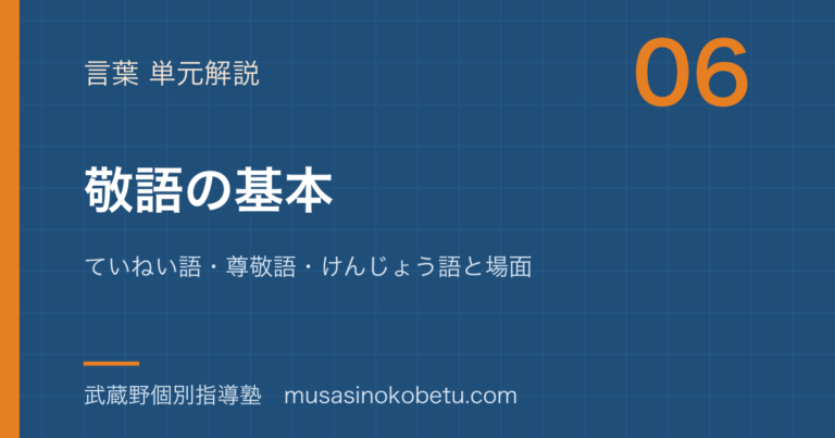 【小学国語】敬語の基本を図解で総まとめ—ていねい語・尊敬語・けんじょう語と場面のアイキャッチ