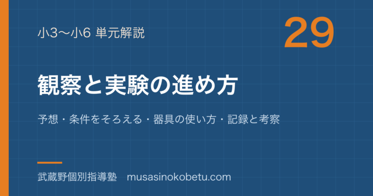 【小学理科】観察と実験の進め方を図解で総まとめ—予想・条件をそろえる・器具の使い方・記録と考察のアイキャッチ